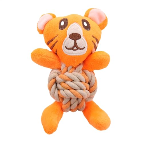 Wrohto Indestructible Dog Chew Toy, Squeaky Toys Teething Plush Animals, Interactive Dog Squeakers, Cotton Rope Cute Dolls, Pet Supplies for Small, Medium & Large Breeds, Durable and Safe von Wrohto