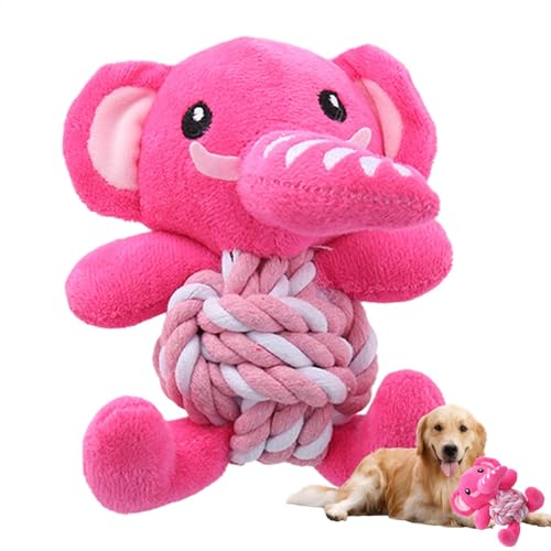 Wrohto Indestructible Dog Chew Toy, Squeaky Toys Teething Plush Animals, Interactive Dog Squeakers, Cotton Rope Cute Dolls, Pet Supplies for Small, Medium & Large Breeds, Durable and Safe von Wrohto