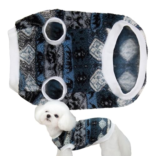 Wrohto Pet Two-Leg Velvet Coat, Dog Vest Sweater, Dog Cold Weather Coats, Clothes, Soft Warm Windproof Water Resistant, Stretchy Fashion Cold Weather, Pet Apparel for Dog Cats von Wrohto