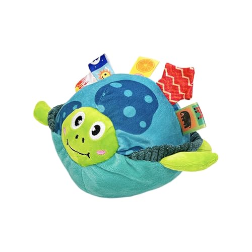 Wrohto Plush Squeaky Dog Toys, Squeaky Teeth Toys, Tough Dog Toys, Interactive Dog Toy, Chew Toys for Dogs, Turtle Ball Shape Toy, Puppy Chew Toys, Dog Squeaky Toys for Medium Dogs, Large Dog Squeaky von Wrohto