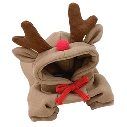 Wrohto Reindeer Dog Costume, Funny Pet Elk Cosplay, Winter Warm Jumpsuit, Holiday Dog Outfit, Cold Weather Pet Sweatshirt, Small Dog Costume, Festive Pet Clothing, Cute Holiday Pet Dress von Wrohto