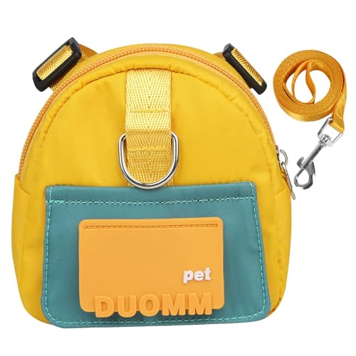 Wrohto Rucksack für Hunde, Leckerli-Tasche, Haustiergeschirr, Hundesattel, Rucksackgurte für Hunde, bequem für Reisen und Camping, Größe S 12 x 12 x 5 cm, M 15 x 15 x 6 cm von Wrohto