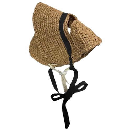 Wrohto Sombrero-Hut für Hunde, Katzen-Sonnenhut, Sommerhut, stylischer Hunde-Sonnenhut, Katzensombrero für kleine Hunde, Welpen, Spaziergänge, Katzenliebhaber von Wrohto