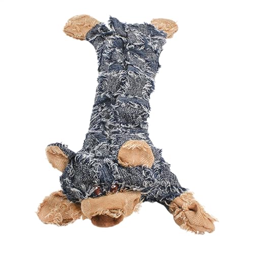 Wrohto Unbreakable Bear Chew Toy, Squeaky Dog Toy, Plush Masticate Midget for Dogs, Interactive Bear Shape, for Small, Medium & Large Breeds, Pet Supplies, Engaging von Wrohto