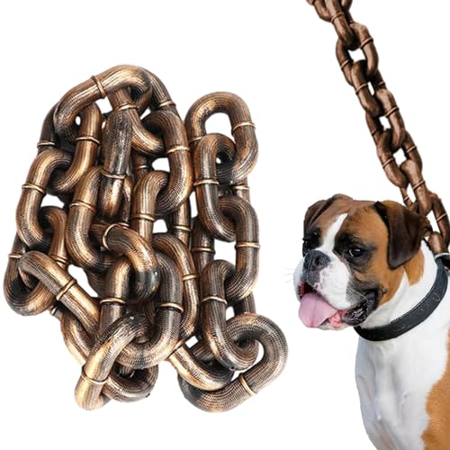 Hundeleine Für Große Und Mittelgroße Hundeleine Kette Lustige Kettenhundeleinen, Kettenleinen Für Große Hunde PVC Stoßdämpfende Hundeleine Hundetrainingsleinen Für Alle Arten Von Hunden,2M/6,56 Ft von Wscwl