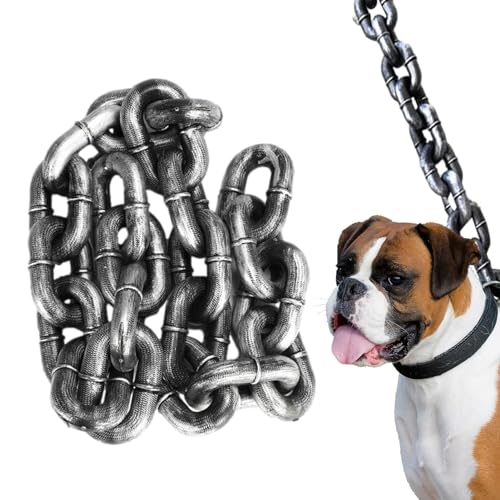 Hundeleine Für Große Und Mittelgroße Hundeleine Kette Lustige Kettenhundeleinen, Kettenleinen Für Große Hunde PVC Stoßdämpfende Hundeleine Hundetrainingsleinen Für Alle Arten Von Hunden,2M/6,56 Ft von Wscwl