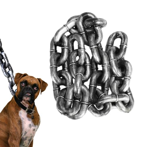 Hundeleine Für Große Und Mittelgroße Hundeleine Kette Lustige Kettenhundeleinen, Kettenleinen Für Große Hunde PVC Stoßdämpfende Hundeleine Hundetrainingsleinen Für Alle Arten Von Hunden,2M/6,56 Ft von Wscwl