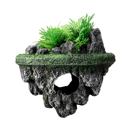 Wsdsgz Aquarien Versteck Landschaft Schwimmend Hausharz Aquarien Dekorationen Kunsthandwerk Terrarium Habitat Ornamente von Wsdsgz