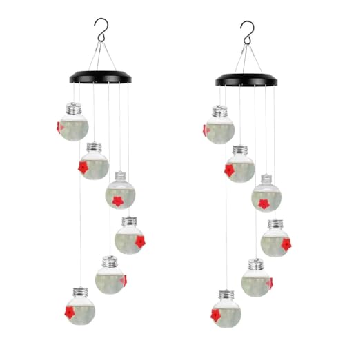 Wsidrnty Vogeltränken Windspiele Vogelfutterer Set im Freien Aufhängen Von Ameisen- und Bienenabweisenden Vogelfutterern im Freien von Wsidrnty