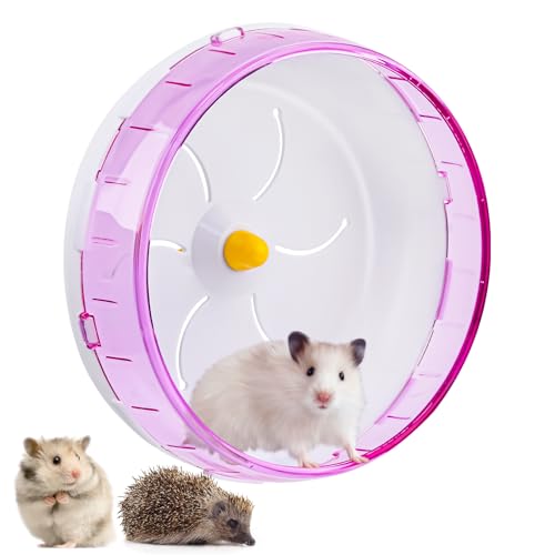 MengQiLe Hamsterrad, Ø21cm Hamster Laufrad, Super-Leise-Hamster Trainingsräder, Hamster Spielzeug für Eichhörnchen Totoro Mouse Chinchillas Rennmäuse zwerghamster Kleintier Haustier von MengQiLe