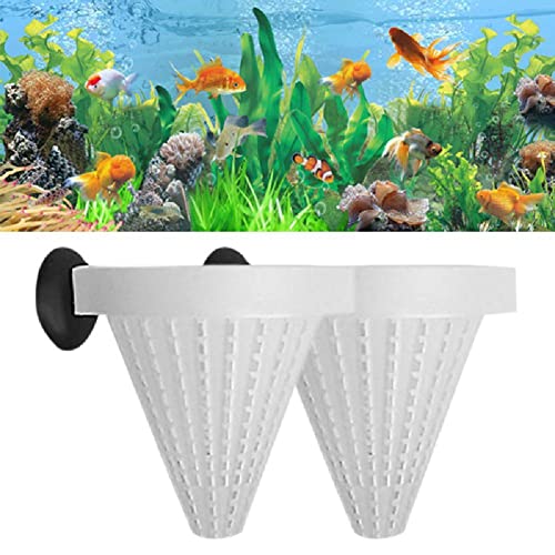 2pcs Kegel Wurmfuttermittel Aquarium Fisch Lebensmittel Lebende Wurm Blutwurmkegel Futtersalz Sole Shrimp Feeding Feedersule von Wudaizhi