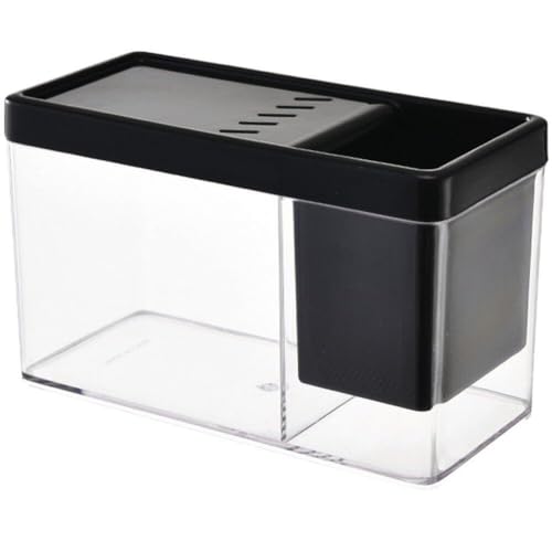 Aquarium Kleiner Ökologischer Tank Transparente Aquarium-kunststoffschale Mit Abdeckung Home Landscape Tank von Wudaizhi