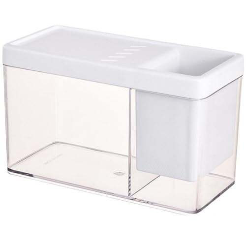 Aquarium Kleiner Ökologischer Tank Transparente Aquarium-kunststoffschale Mit Abdeckung Home Landscape Tank von Wudaizhi