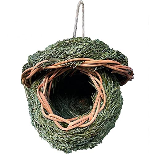 Vögel Nest Natürliche Graskäfig Käfig Bird House Outdoor Dekorative Gewebte Hängende Papageinesthäuser Tier Schlafzimmer Für Garten von Wudaizhi