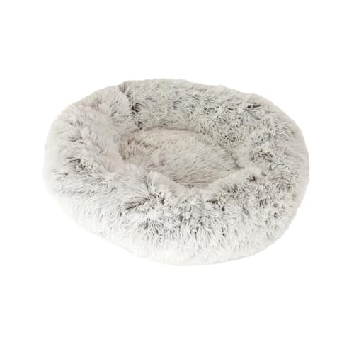 Wuff´s Best Kuscheliges Hundebett Donut (grau), Weiches Hundekissen für erholsamen Schlaf, Waschbares Bett für Hunde (60 cm) von Wuff's Best