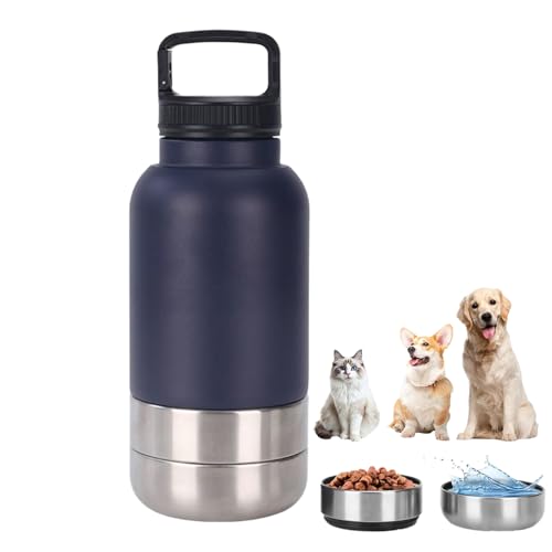 Wusideday Tragbare Wasserflasche für Hunde – Isolierte Welpen-Wasserflasche | Auslaufsicherer 1520 ml Hundetrinkbecher mit abnehmbarem Napf für Outdoor-Reisen, Spazierengehen, Wandern, Wohnung Wusideday Tragbare Wasserflasche für Hunde – Isolierte Welpen-Wasserflasche | Auslaufsicherer 1520 ml Hundetrinkbecher mit abnehmbarem Napf für Outdoor-Reisen, Spazierengehen, Wandern, Wohnung von Wusideday