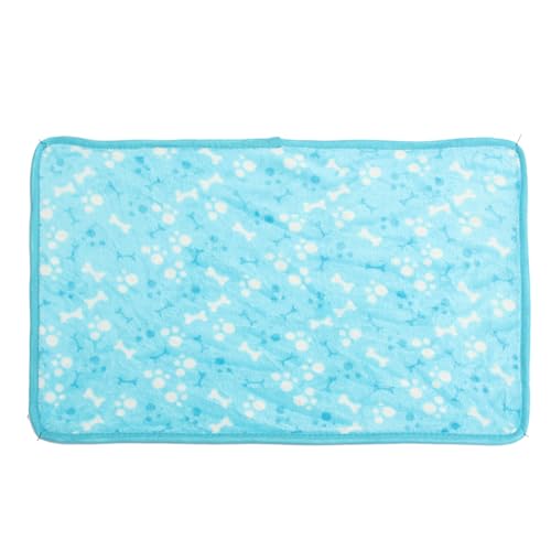 Wuyangcun Hundebox-Pad, 60 x 40 cm, waschbare und wasserabsorbierende Oberseite, atmungsaktives Hundehüttenbett zum Schlafen, Blau von Wuyangcun