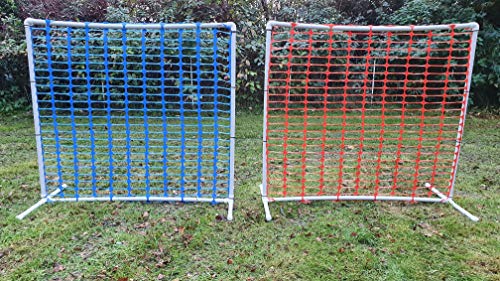 Wuzzmann 2er Set NADAC HOOPERS Agility-Zaun / Gate, PVC, VDH-KONFORM, Gelb/Orange, 1,05m x 1,16m x 1,16m, 1,2kg, Grobmasken, Outdoor, für Hunde aller Größen von Wuzzmann