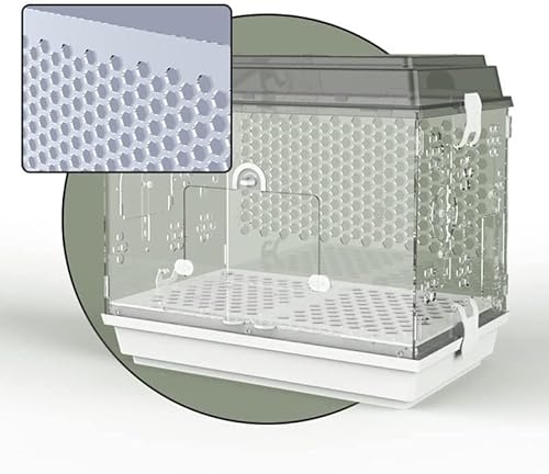 Vogelkäfig Acryl-Vogelkäfige, kreative Vogelträger, tragbares Vogelhaus, großer Vogelhausträger, quadratischer Flugkäfig für Geschenke für die Reise nach Hause Tragbar von WxuuLTGJR