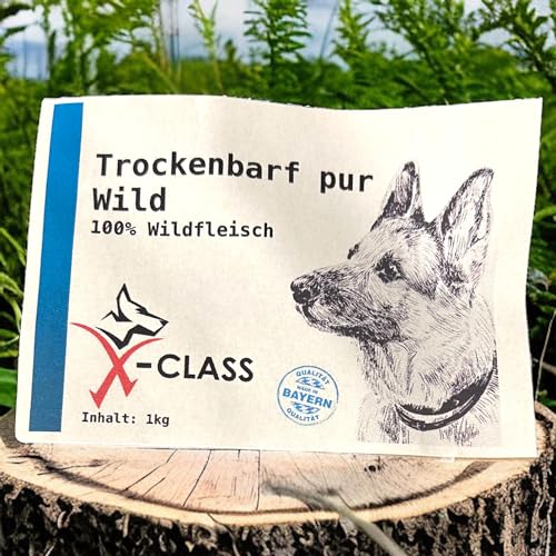 Trockenbarf Wild pur, Trocken-BARF aus 100% Wildfleisch 1kg von X-CLASS