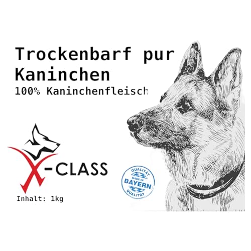 Trockenbarf Kaninchen pur, Trocken-BARF aus 100% Entenfleisch 1kg von X-CLASS