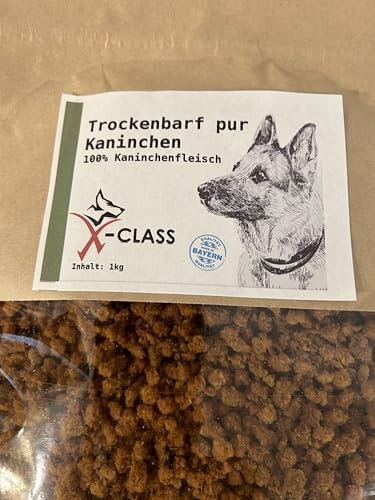 Trockenbarf Kaninchen pur, Trocken-Barf aus 100% Kaninchenfleisch 1kg von X-CLASS