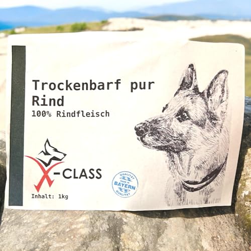 Trockenbarf Rind pur, Trocken-BARF aus 100% Rindfleisch 1kg von X-CLASS