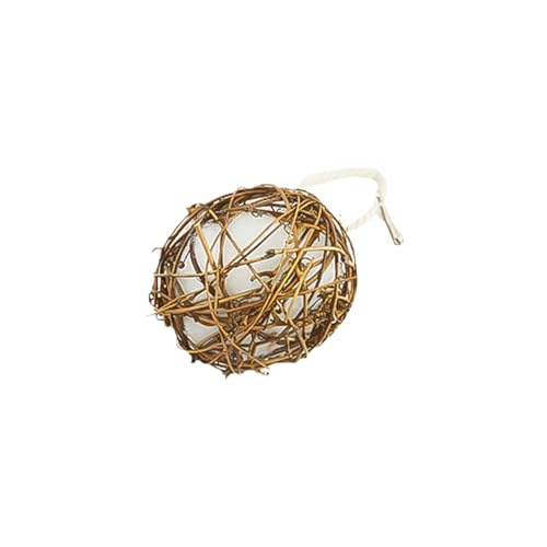 Birdcages Tearing Rattan Ball Toy Standing Barches Bird Chewing Toy For Small Bird Wild Bird Garden Hangable Toy Wild Bird Exercise Toy von X-Institute