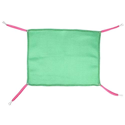 XACIUESD Hängen Mesh-Stoff Regal Sitz Haustier-Matten Sommer-Katzen-Bett Soft Cat Hammock Breath Kitten Erholung Nest Haus Kissen Katzenbedarf (Color : Grün, Size : S) von XACIUESD