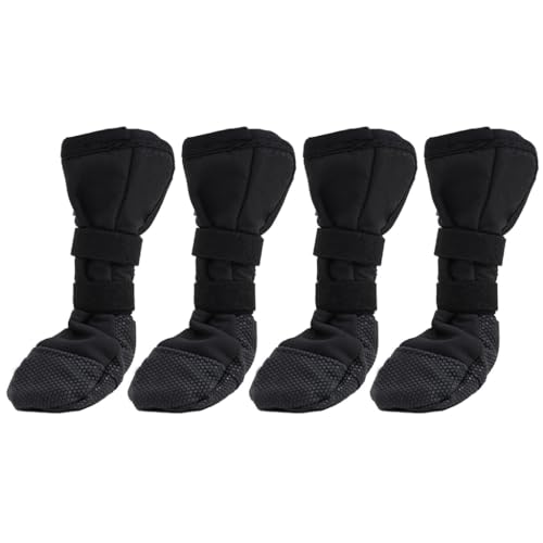 Outdoor Hundesocken Schutzfüße Abdeckungen Winter Hund Dicke Grip Schuhe für Outdoor Füße Abdeckungen Schuhe Sohlen (S) von XAGMODSHN