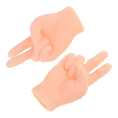 XAGMODSHN Fingerpuppen-Set, lustige Requisiten, Streichelkatzen-Requisiten, kleine Handfinger-Videos, unterhaltsame Requisiten, 2 Stück von XAGMODSHN