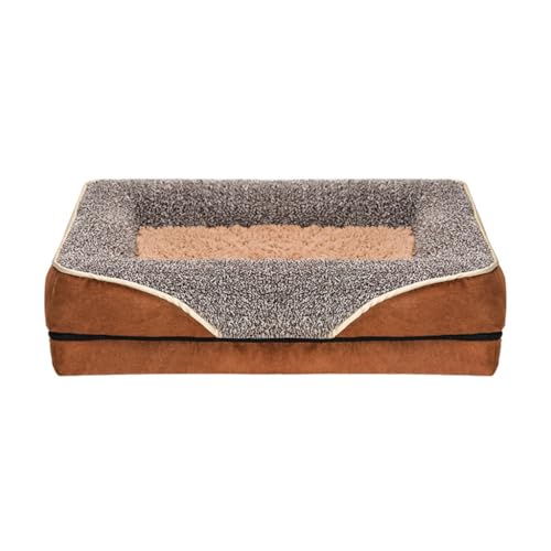 XAGMODSHN Haustierbett mit abnehmbarem Kissen, weicher Griff, schönes Bett, Hundekorb, Hundesofa, abnehmbares Kissennest von XAGMODSHN