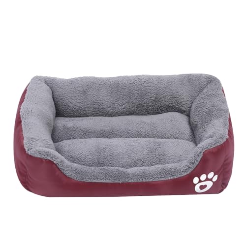 XAGMODSHN Haustierbett mit pelzigem Kissen, weich und schön, Hundekorb, Hundesofa, pelziges Kissen, Nest für Welpen von XAGMODSHN