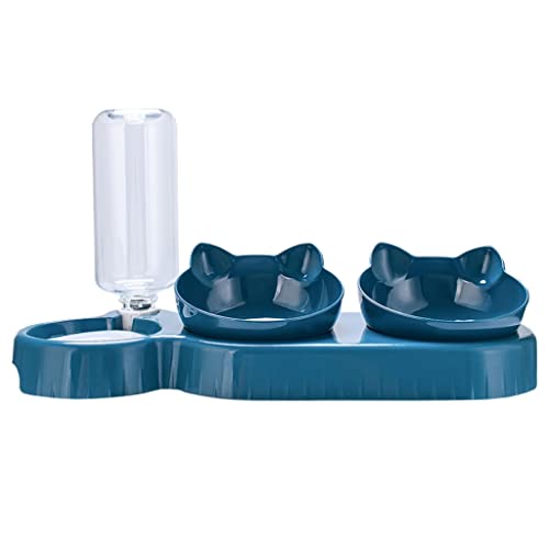 XAGMODSHN Haustiergeschirr Hunde Wasser Futternapf Futter Wasserspender Set Katze Slow Eating Bowl von XAGMODSHN