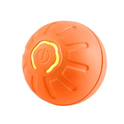 XAGMODSHN Interaktives Hunde Rollspielzeug mit LED-Licht Hindernisvermeidung Hunde Outdoor Training Spielzeug Haustier Molar Kauen von XAGMODSHN