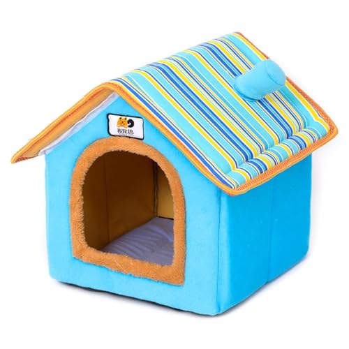 XAGMODSHN Katzenbett für Indoor-Katzen, kleine Hunde, warmes Bett, waschbar, Welpenzelt, Kätzchenhöhle, abnehmbares Kissen, 2 Farben von XAGMODSHN