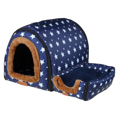 XAGMODSHN Katzenbett für den Innenbereich, für kleine Hunde, warmes Bett, Haustierzelt, Bett, Kätzchenhöhle, dickes Kissen, für den Innenbereich von XAGMODSHN