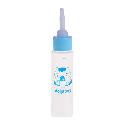 XAGMODSHN Nurser Bottle 30ml Wiederverwendbare Futterflasche Wasser Milch Futterspender Silikon Nippel Milch Fütterung Flasche für Kleintiere Haustiere von XAGMODSHN