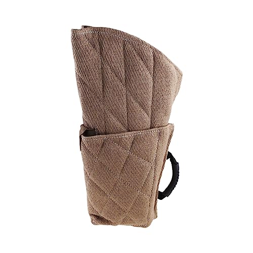 XAGMODSHN Strong Linen Dog Bite Sleeve Tugging Puppy Playing Chewing Toy Hand Glove Arm Leg for Protection for Small Dogs Training Biting von XAGMODSHN