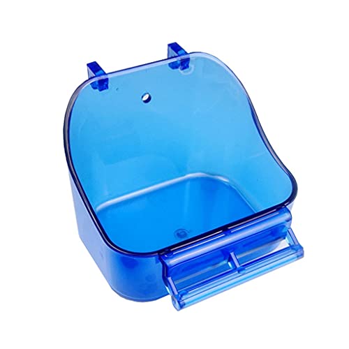 XAGMODSHN Vogeltränke Box Papagei Badkäfig Zubehör für kleine Vögel Sittiche Wellensittiche Lovebirds blau oder transparent XAGMODSHN Vogeltränke Box Papagei Badkäfig Zubehör für kleine Vögel Sittiche Wellensittiche Lovebirds blau oder transparent von XAGMODSHN