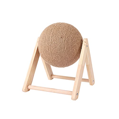 XAGMODSHN for Cat Toy Interactive for Cat Scratcher Board Kitten Sisal Rope Ball Scratch Paws Pet Sisal Rope Ball Board Grinding P von XAGMODSHN