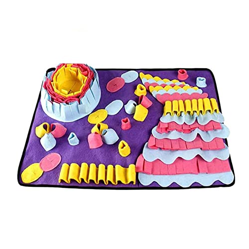 XAGMODSHN for Dog Sniffing Pad Interactive Puppy Puzzle Toy Pet Treats for Play Mats Slow Feeder Relieving von XAGMODSHN