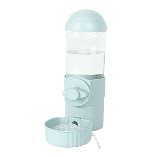 XANHOY Automatischer Wasserbrunnen-Futterspender 500 ml Wasserspender Beheiztes Wasser für Katzen & kleine Hunde Großer Futternapf von XANHOY