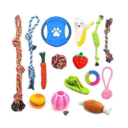 XANHOY Puppy Molar Toy for Puppy Tossing Toy for Indoor Dogs Aggressive Chewer Grinding Resistant von XANHOY