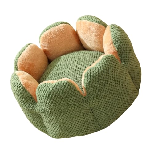 XBOKA Haustierbett mit abnehmbarem Kissen, weicher Griff, schöne Blume, rundes Bett, Hundesofa, abnehmbares Kissen von XBOKA