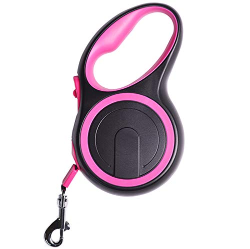 XDKS Ausziehbare Hundeleine, einziehbare Hundeleine mit rutschfestem Griff, für XS/S/M/L/Heavy Duty Hunde oder Katzen (8 m (50 kg), Pink von XDKS