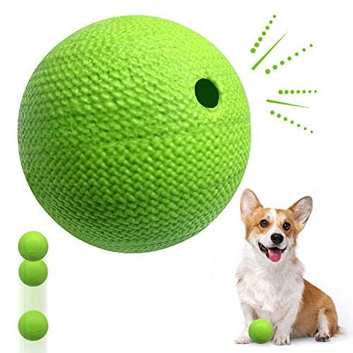 XFRJK Wackelball für Hunde, 7 cm, Bounce Hundeball für Zahnreinigung, Apportieren, Spielen, Training, elastischer Giggle Sound, interaktiver Hundeball, schützt den Boden, Hundespielzeug von XFRJK