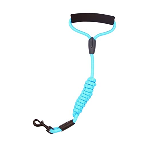 Schleppleine für Hunde Dog Walking Anti-Stretching Hundekette Nylon Handseil Heimtierbedarf Verstellbare Führleine(Blue 1.2cm,Crude 1.0CM) von XFYESL