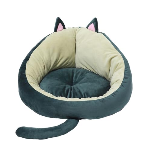 XFYESL Hundematte Haustier-Hundebett für große große kleine Hunde-Katzen-Haus-Nette Form-Kristallsamt-Matten-Sofa-Hundekatzen-Haus Hundebett(Cat,50-52cm) von XFYESL