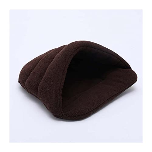 XFYESL Hundematte Hundematte Meerschweinchenkissen Tierbedarf Welpenbett Polarfleecestreu Katzenschlafunterlage Hundebett(Deep Coffee,XS 28x38 cm) von XFYESL